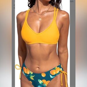 CUPSHE Women Swimsuit Bikini Set Two Piece Bathing Suit 🍊🍊🍊